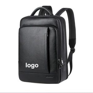 Premium Leather Security Backpack for Professionals