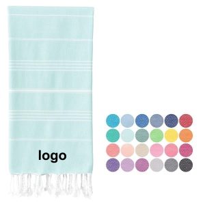 Premium Cotton Beach Towels with Fringe Design