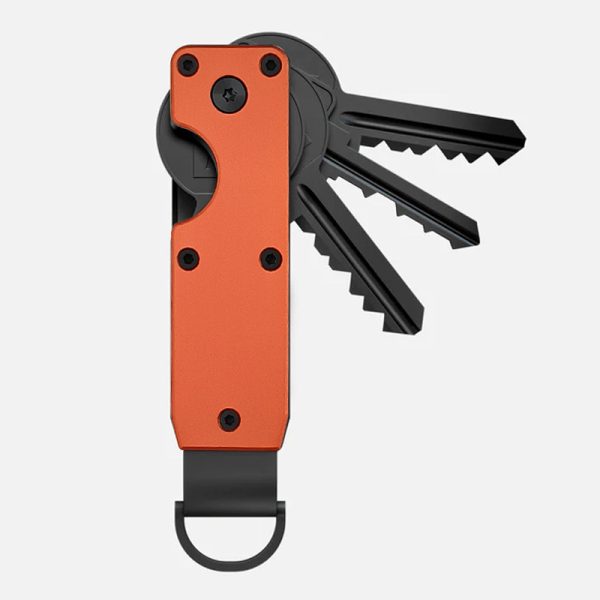 Compact and Durable Aluminum Key Holder with Steel Pocket Clip - Image 2